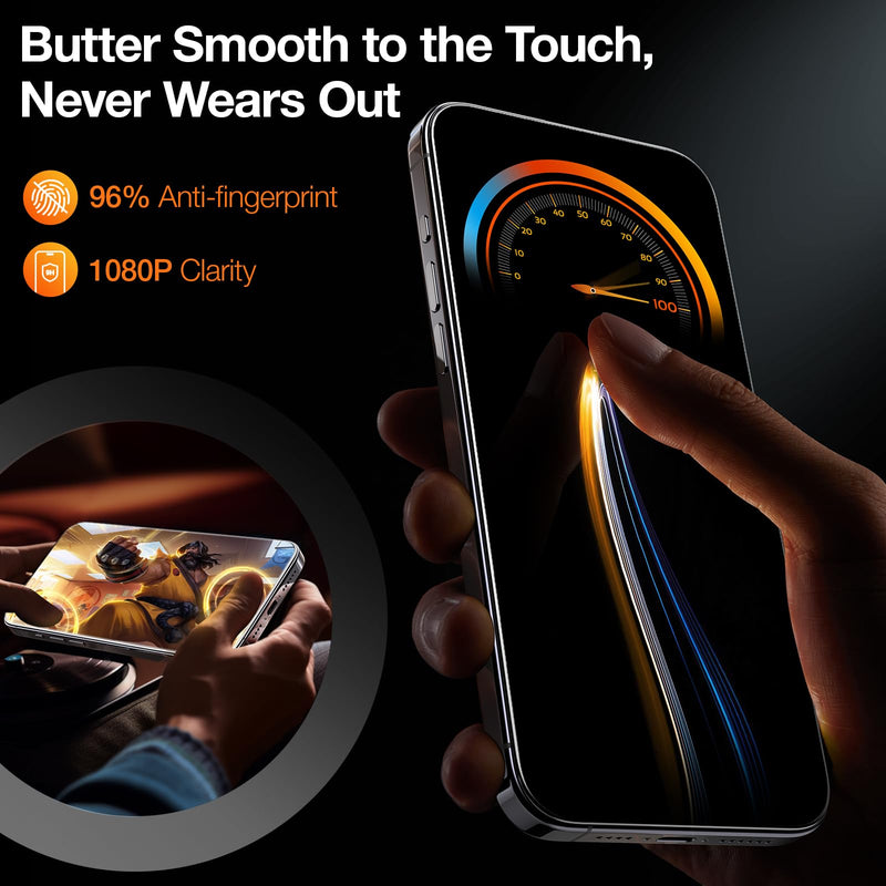 [Australia - AusPower] - TORRAS Top-Notch Diamond Shield for iPhone 15 Pro Max Screen Protector [ 9H+ Military-Grade Protection] Unbreakable Shatterproof Tempered Glass for iPhone 15 ProMax Full Coverage Screen Protector, iPhone 15 Pro Max（6.7 inch） 