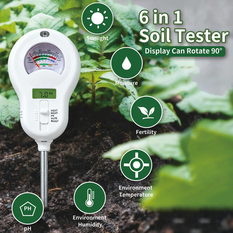 Soil Moisture Meter, Plant Water Monitor, Hygrometer Sensor for Gardening, Farming, Indoor and Outdoor Plants (Basic Style) Basic style