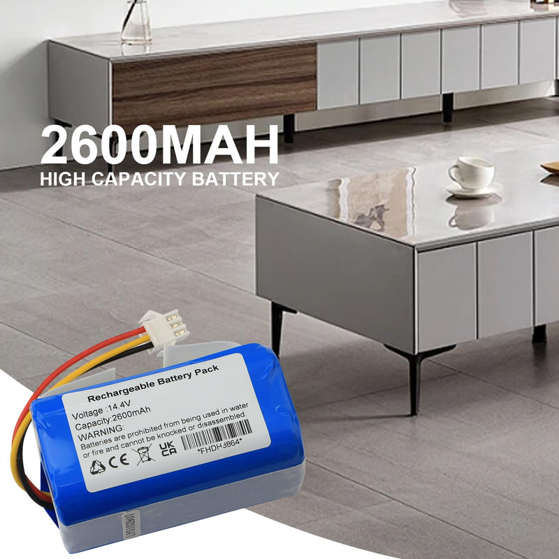 Replacement Battery Compatible with MAMNV BR151, ZCWA BR151, ONSON BR151, GOOVI BR151, ZC WAS BR151, iMartine BR151, XIEBro Life BR151, GTTVO BR151,Tuya BR151, bObsweep Leaf 000-BR-150 Robot Vacuum