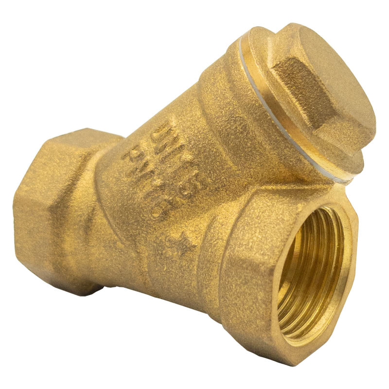 [Australia - AusPower] - Y Strainer 1/2 Brass Sediment Filter Attachment Water Filter with 40 Mesh Filter Screen Plastic Inline Hose Filter Twist-On 0.5 Inch DN15 0 