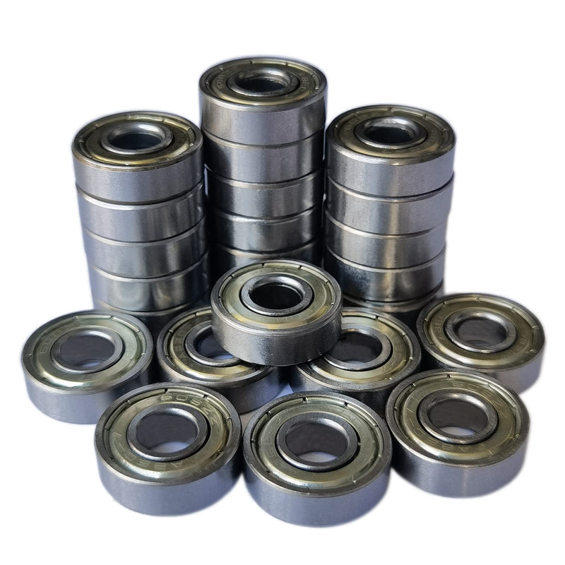 [Australia - AusPower] - 24 PCS 608-ZZ Ball Bearing - Double Metal Sealed Shielded Miniature Deep Groove Bearings for Furniture Wheel,Skateboards, Inline Skates, Scooters, Roller Blade Skates (8mm x 22mm x 7mm) 24 