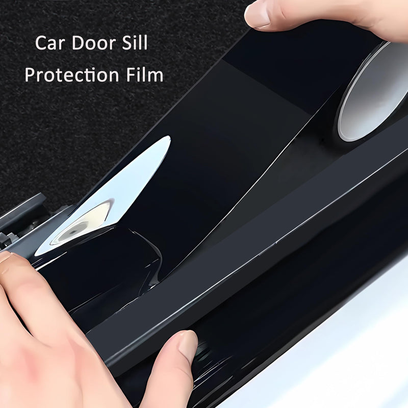 Lypumso Black Vinyl Wrap Tape Roll, Matte 4 Inch x 30ft and High Gloss 4 Inch x 30ft Self-Adhesive Black Out Chrome Delete Tape with Tool Kit