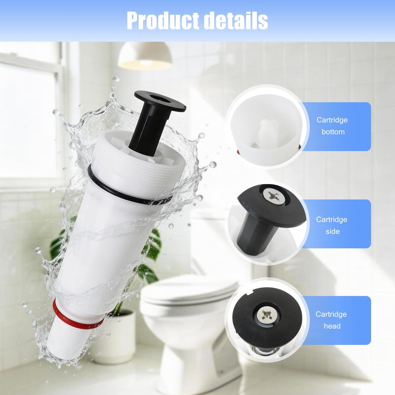 C-100500-K Flush Valve Cartridge Assembly, for Flushmate 503 504 500 501 Series Pressure Assist Toilets, Compatible with M-101526-F3/F4 Tanks, for 1.0 & 1.6 GPF