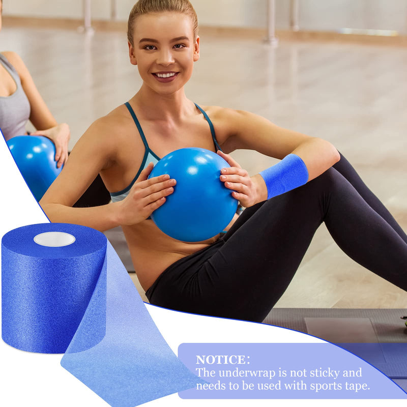 30 Yards Pre-wrap Athletic Tape Foam Underwrap Tape Foam Underwrap Bandage for Wrists Elbows Knees Ankles Hair Sports, 2.76 Inches
