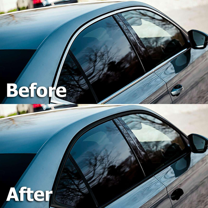 2 in x 75 FT 3D Carbon Fiber Black Vinyl Wrap Kit Sticker Decal for Black Out Chrome Remove Window Trim Door Trim Self-Adhesive Air Release Waterproof and Scratch DIY 2 in x 75 FT