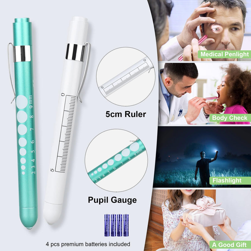 [Australia - AusPower] - BOVKE Emerald Stethoscope Case with 12Pcs Nurse Supplies Kit 