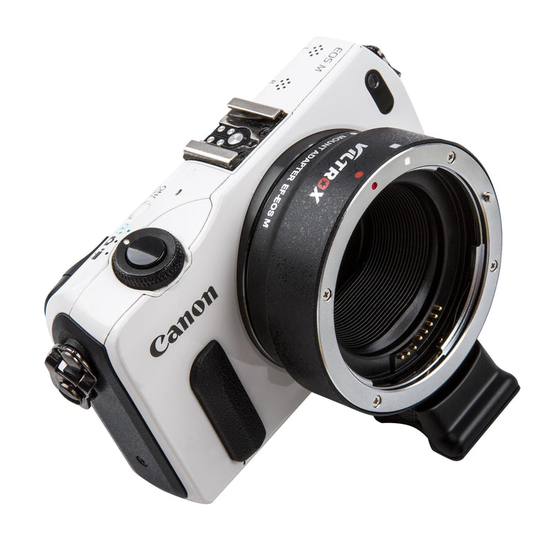 [Australia - AusPower] - VILTROX EF-EOS M Lens Mount Auto Focus Adapter, Compatible with Canon EF/EF-S Lens to Canon EOS M (EF-M Mount) Mirrorless Camera Body EOS M100 M50 M3 M10 M6 M5 