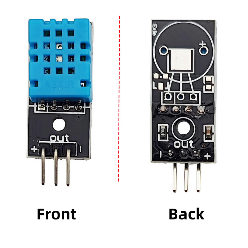 [Australia - AusPower] - 6PCS DHT11 Digital Temperature and Humidity Sensor Temp Humidity Digital Measurement Module with 3Pin Jumper Cables 