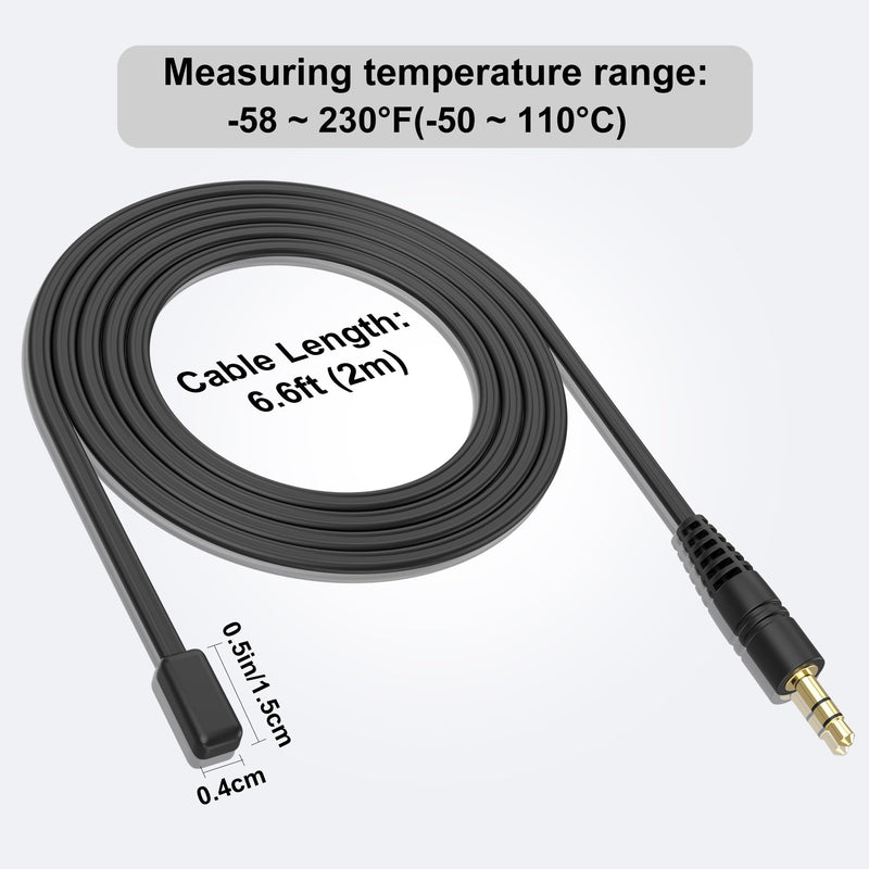 [Australia - AusPower] - 1 Pack Food-Grade Waterproof Probe and 1 Pack TPU Waterproof Probe for Aquarium 