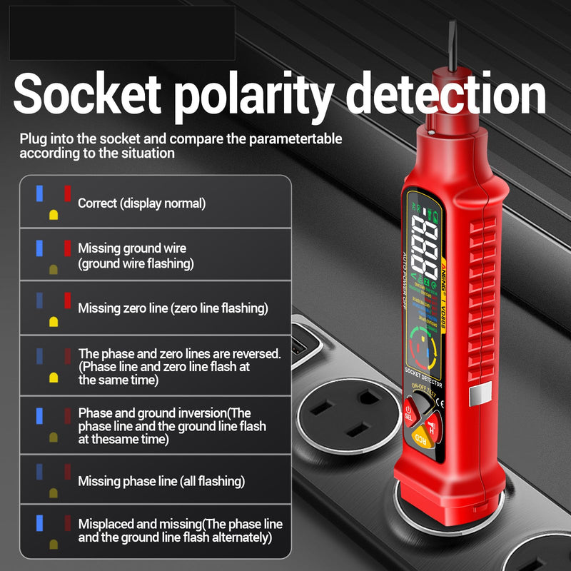 [Australia - AusPower] - Circuit Breaker Finder Tool Set 2-in-1 - Outlet Locator, Breaker Detector & Circuit Tracer for Quick Circuit Identification & Troubleshooting (No Batteries Included) (red) Red 