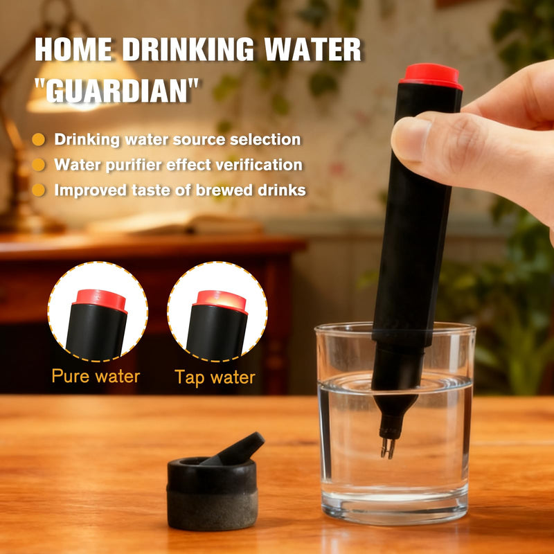 [Australia - AusPower] - 1PCS Red Water Quality Test Pen,Conductivity Test Pen,Non-Contact Voltage Tester,Suitable for Water Quality Testing,Ideal for Homeowners, Renters & Electrical Safety 