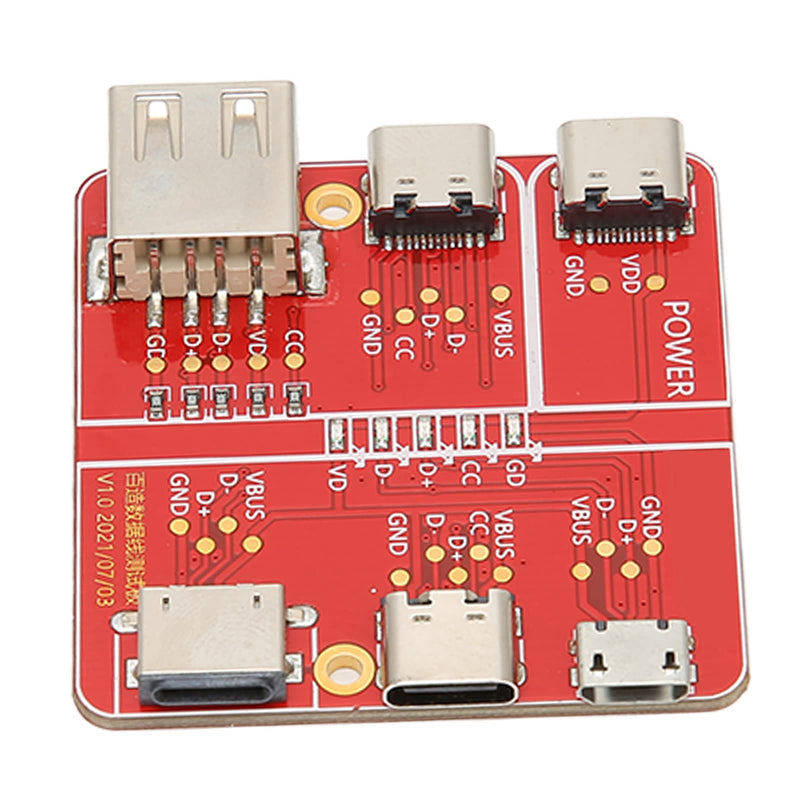[Australia - AusPower] - USB Cable Triad Tester, Charging Test Card 3 in 1 Data Wire Test Fixture Accurate Type C Micro for Testing Research 