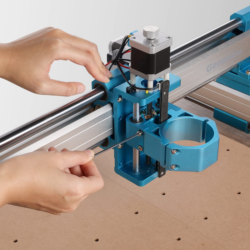 [Australia - AusPower] - 65mm Diameter Aluminum CNC Spindle Holder Spindle Mount for 3018-PRO, 4040 Series, 3020-PRO MAX V2, 3018-PROVer V2 CNC Machine 65mm 