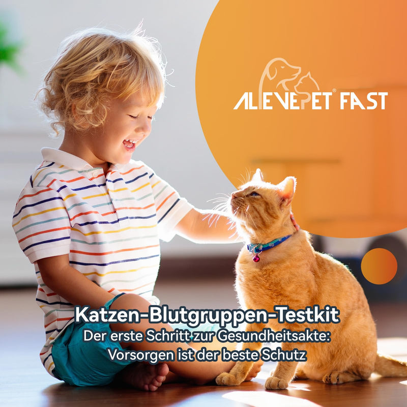 ALEVEPET FAST Cat Blood Group Test Kit Blood Type Cat A/B/AB for Breeding Blood Transfusion 2 Tests