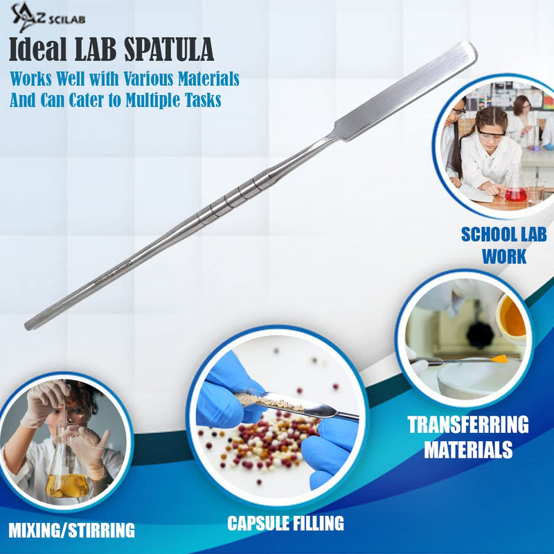 [Australia - AusPower] - Dentistry Dental Laboratory Tools Flat Ended Cement Spatula #24A Restorative LAB Tools, Length 7.25" 