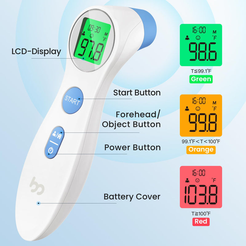 [Australia - AusPower] - Forehead Thermometer and Oral Thermometer 