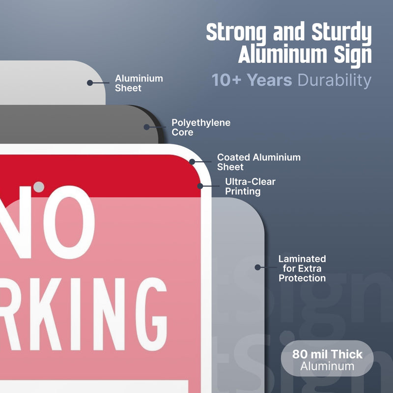 SmartSign Immediate Loading And Unloading Only Sign - 2 Pack, No Parking Sign, 18 x 12 inch, 2mm Aluminum Composite, Red and White, Made in USA ACM - Aluminum Composite 12" x 18" Pack of 2