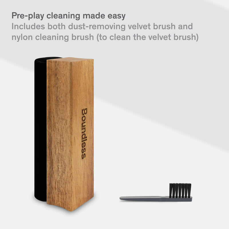 [Australia - AusPower] - Record Cleaner Brush - Vinyl Cleaner Record Brush - Velvet Vinyl Brush - Record Player Accessories - Vinyl Record Brush 