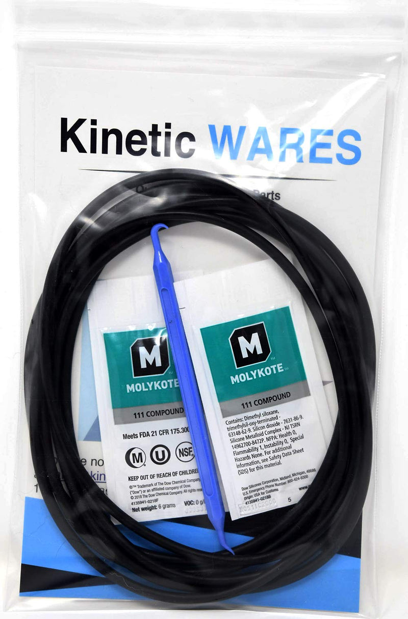[Australia - AusPower] - HHRING Fits GXWH40L, GNWH38S, GXWH30C, GXWH35F, GNWH38F (6 Pack) with Dow Molykote 111 O-Ring Lubricant and Scratch Free O-Ring Pick Tool KW-HHRING-KIT 