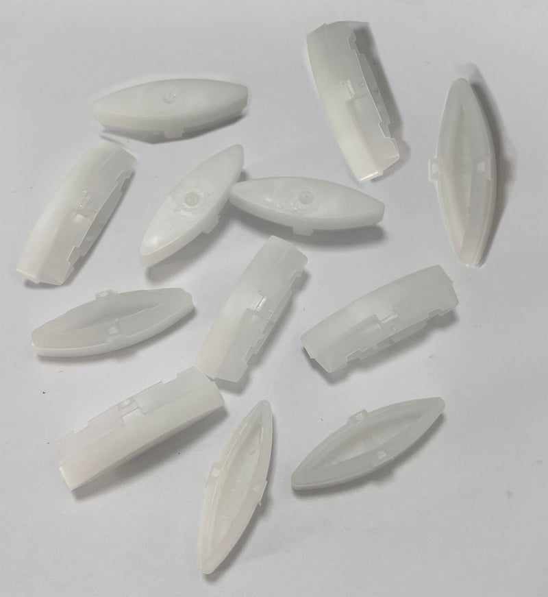 12 Pieces Toilet Seat Bumpers for Kohler, Bidet Toilet Lid Rubber Bumpers Grip-Tight Bumpers Service Kit Toilet Replacement Parts Compatible with Kohler 1133070 1236365, White 12 pcs