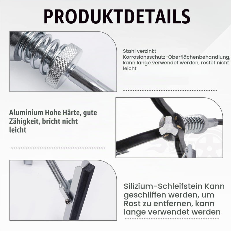 Cylinder Honing Tool, Professional Honing Device for Cylinders, Bearing Shells and Tubes, Honing Tool, 3 Arms, Cylinder Bore Diameter 32-89 mm, Cylinder Deglazer Piston Honer, Cylinder Honing