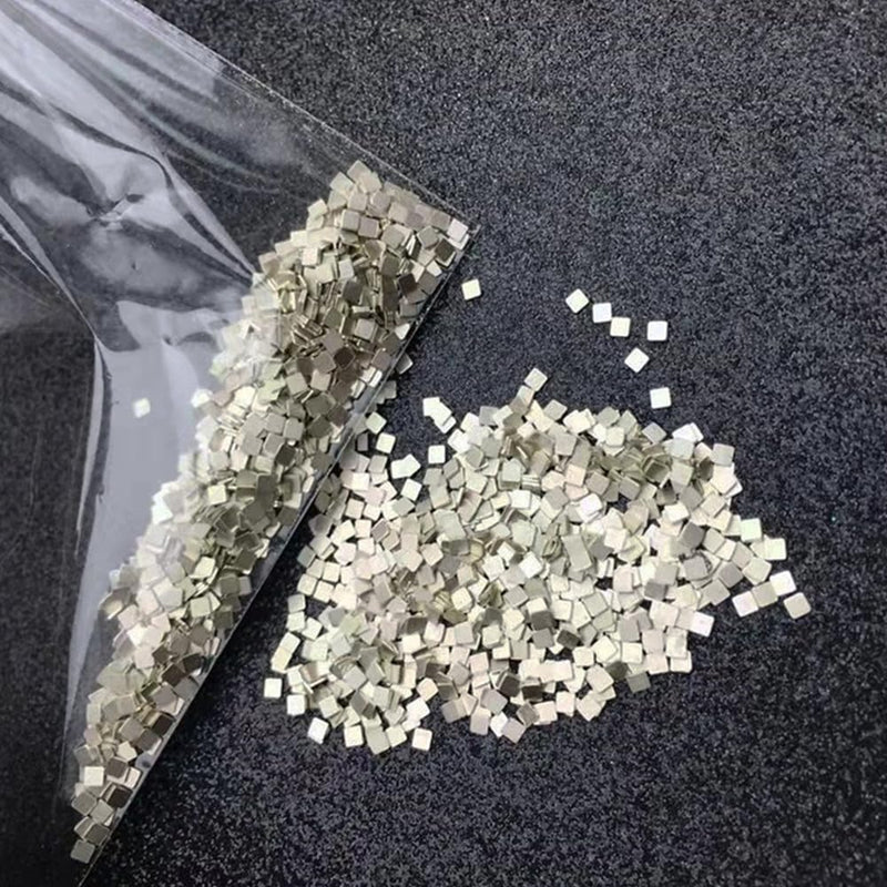 [Australia - AusPower] - 4.5 g Silver Soldering Set, Pre-Cut Silver Soldering Chips, Soldering Set Soldering Lug Ultra Tiny Medium Density Easy Soldering, 2 x 2 mm 1325°F 1360°F 1450°F 