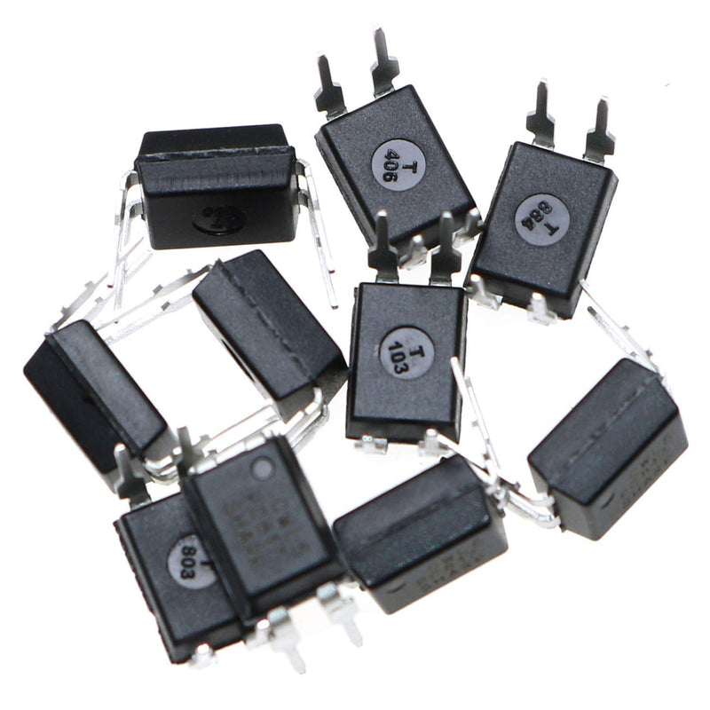 [Australia - AusPower] - 10pcs Transistor Output Optocoupler DIP-4 PC817C PC817 High Density Mounting Type Photoelectric Coupler 