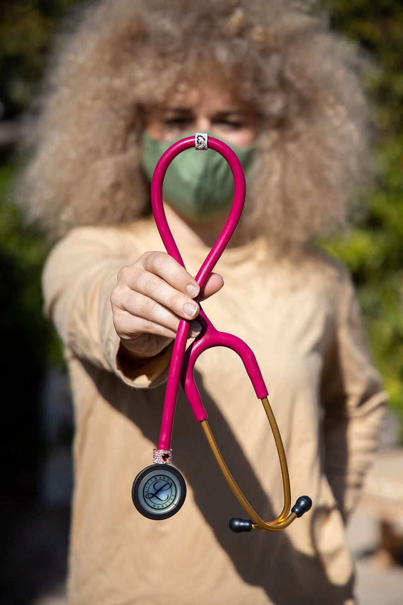 [Australia - AusPower] - charMED Stethoscope Charms - Main Collection 101 - Gold Smiling Sun 