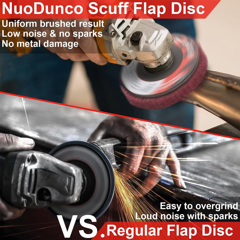 [Australia - AusPower] - 10Pcs 320 & 600 Grit Scour Flap Disc 4 1/2 Inch Angle Grinder Attachment for Metal & Wood Scouring Pad Polishing Sanding Disc Paint Rust Remover Wheel Mixed Pack - 320/600 Grit - 10Pcs 