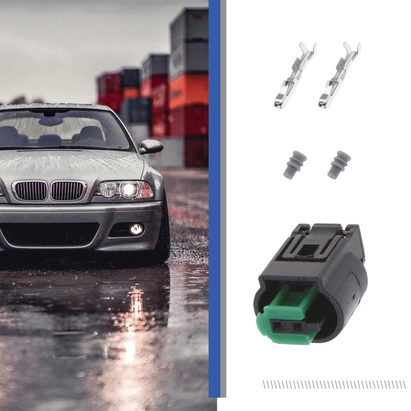 [Australia - AusPower] - 5 Sets 2 Pin Temperature Sensor Connector 1-967644-1 968405-1 Female Connectors Sensor Plug Kit with Terminals Seals 