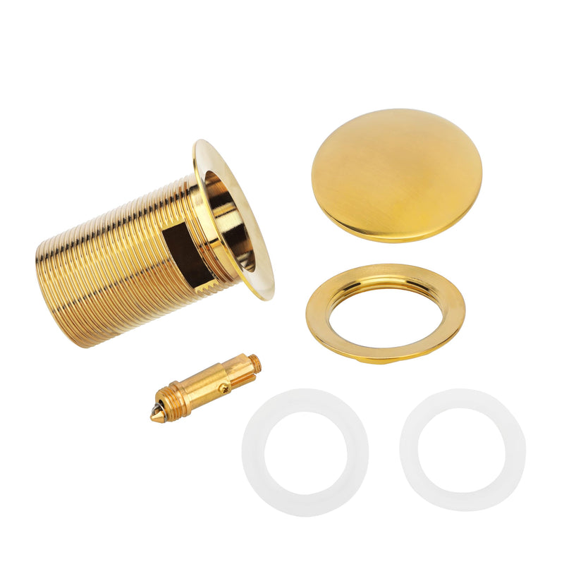 Brushed Gold Freestanding Bathtub Drain Stopper, Compatible with Freestanding Bathtub Drain Rough-in Kit Brushed Gold