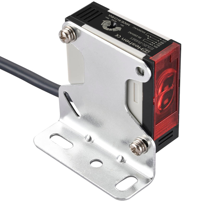 Heschen Photoelectric Switch, E3JK-R4M1, AC90-250V, Illuminated Type, Detection Distance 4M, with Reflector Plate