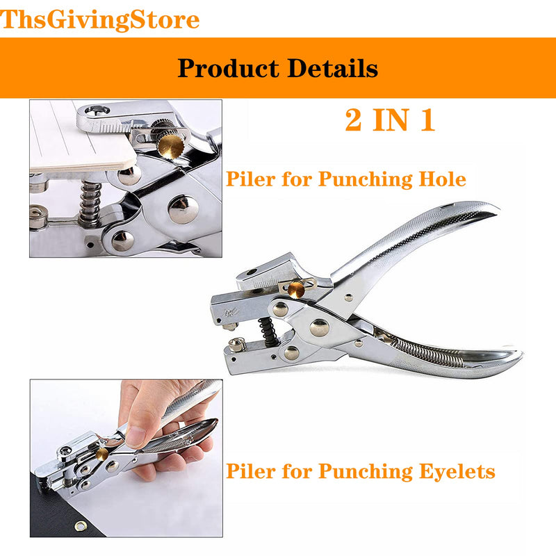 100PCS Eyelets/Grommets Tool Kits with 3/16 Inch Eyelet Hole Punch Pliers,Metal Grommet Kit with Plastic Storage Case Perfect,Grommet Eyelet Plier Set for Leather Cloth Shoe Eyelet Repair DIY Crafts