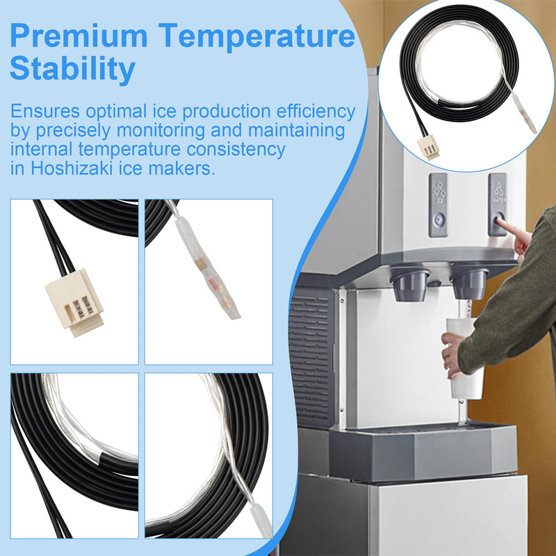 [Australia - AusPower] - 429006-05 Thermistor Compatible with Hoshizaki Ice Machine Models KM-1200MAE, KM-1200MWE, etc, Replaces Part Number HOS429006-03 HOS429006-04 HOSTH005 HOSTS005, for Hoshizaki Ice Machine Parts 