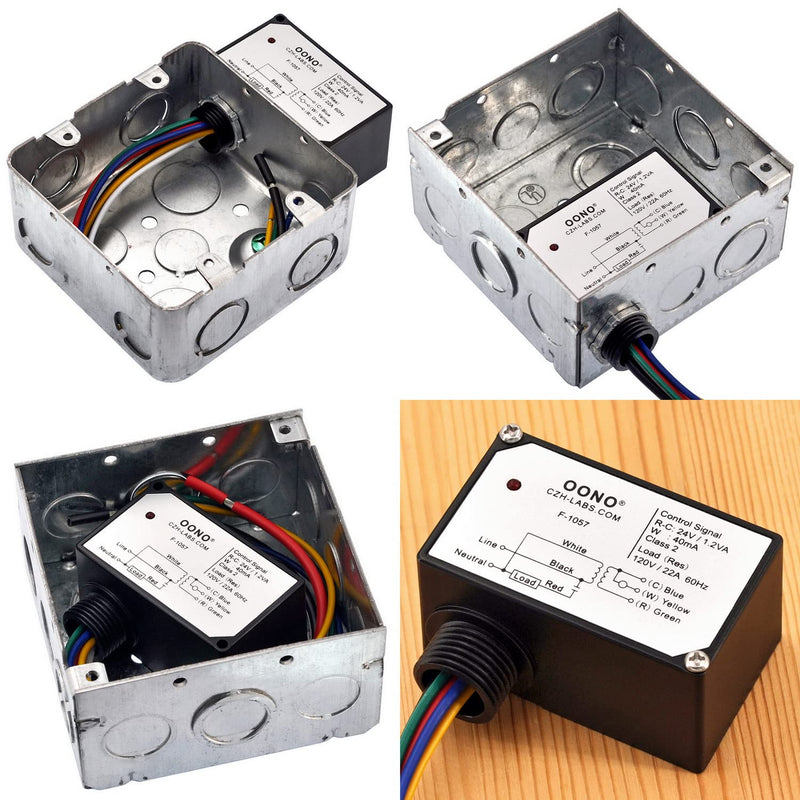 [Australia - AusPower] - AC120V On/Off Switching Electric Heating Relay with Built-in 24V Transformer, OONO F-1057 