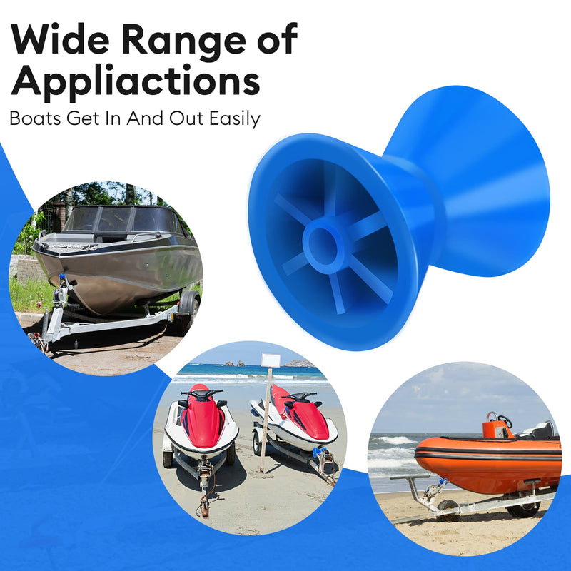 3 Inch 4 Inch Boat Trailer Roller Installation Aperture 1/2" Bow Stop for Boat Trailers Blue Bow Roller. 3 Inch