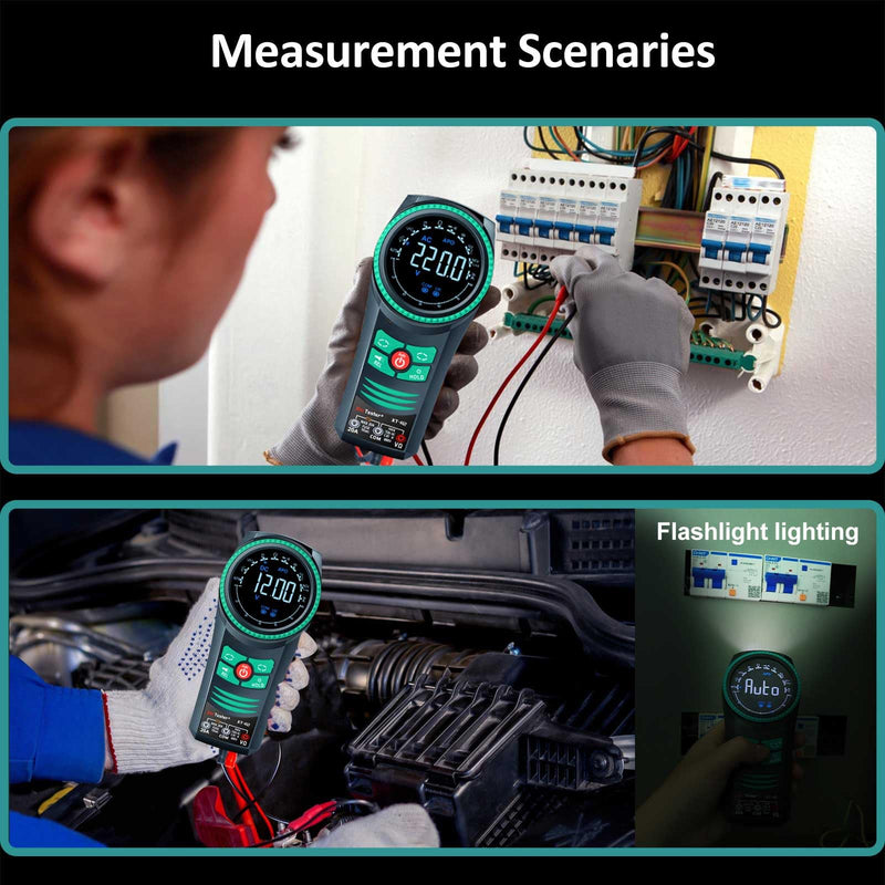 [Australia - AusPower] - Xin Tester Digital AC DC Professional Multimeter Tester, TRMS 6000 Counts Rotary Dial Electrical Automotive Autoranging DMM 1000V NCV Volt Ohm Amp Meter, Capacitance Temperature Diode XT-R2 