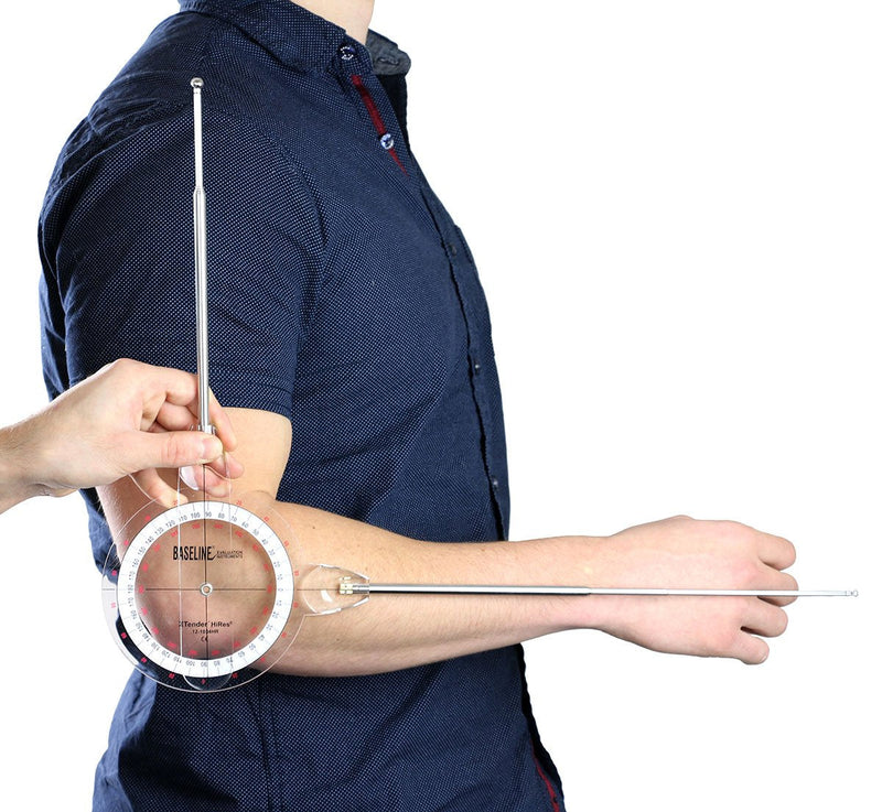 [Australia - AusPower] - Baseline 12-1036 Extendable Goniometer, 360 Degree Range, Extendable Arms (9", 36") 