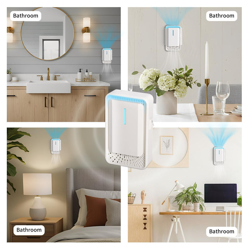 [Australia - AusPower] - Home Negative Ion Air Purifier 6 Pack, Plug In Air Purifier & Mini Portable Silent Air Freshener for Dust Mites Ionizer in Bedroom, Study, Kitchen, Bathroom, Living Room 