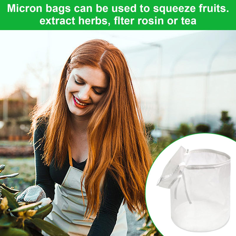 [Australia - AusPower] - Bag 5 Gallon 220 Micron All Mash Bubble Hasch Bags Essence Extraction Bag Kit Filter Bag Zipper Bag Suitable for Herb Extraction and Production of Hash by Ice Extraction (5JL) 