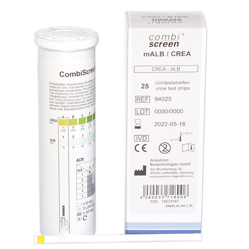 [Australia - AusPower] - ANALYTICON - Visual Test for Microalbuminuria Detection, Pack of 25, 24056 