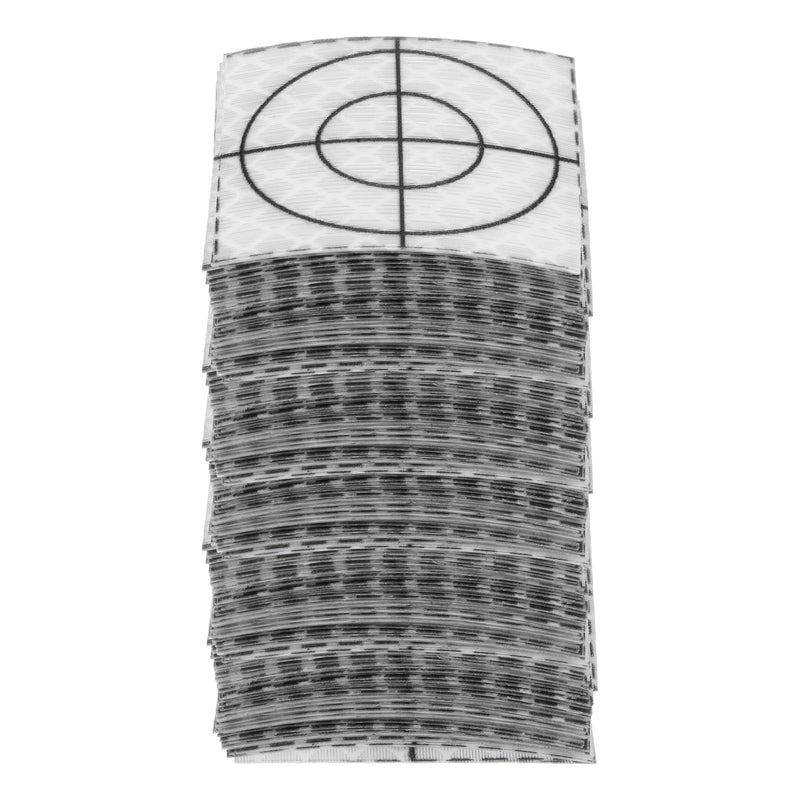 HARFINGTON 100pcs Survey Reflector Sheets 40x40mm Self-Adhesive Reflective Tape Survey Target Mark for Total Stations, White 100 40mm x 40mm