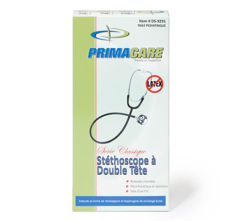 [Australia - AusPower] - PrimaCare DS-9291-BL Pediatric Size 22" Stethoscope for Clinical and Screening Instrument, Lightweight and Aluminum Dual Head Flexible Stethoscope, Blue 