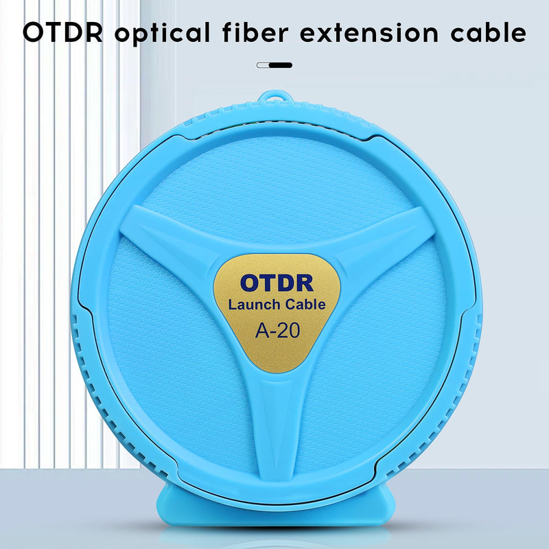 [Australia - AusPower] - OTDR Launch Cable Box SCUPC-SCAPC 500m OTDR Transmission Cable Box 9/125um Single-Mode Fiber Optic Tester Optical Fiber Dead Zone Eliminator FTTH Testing Tool 