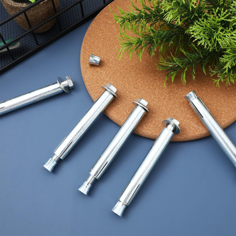 [Australia - AusPower] - 10Pcs Driveway Expansion Bolt Fasteners Anchor Bolts for Speed Bumps Heavy-Duty Expansion Screws for Asphalt and Installation 