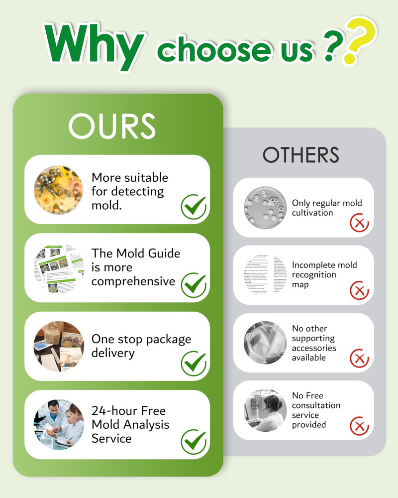 [Australia - AusPower] - Mold Test Kit for Home, 4 Detection Tests for HVAC, Surfaces & Indoor Air Quality, DIY Black Home Mold Detector Testing kit, Identification Guide & Free Lab Analysis Included 
