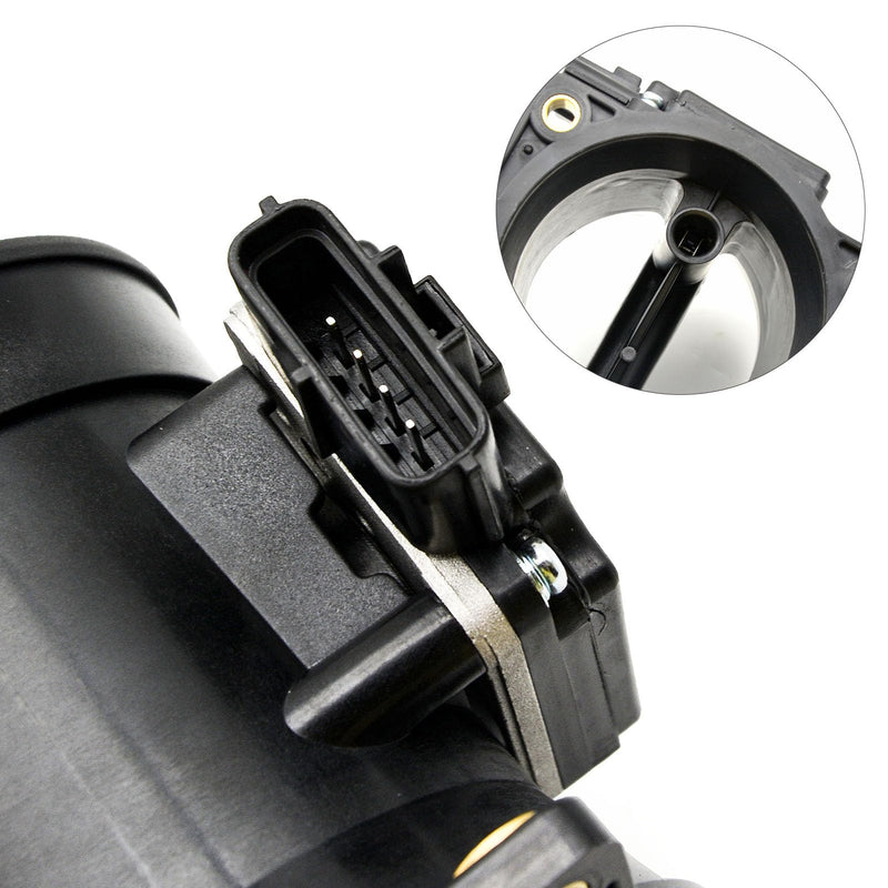 Mass Air Flow Sensor MAF 4 Pins Compatible with Ford Crown Victoria 4.6L 1996-2002, for Lincoln Town Car, for Mercury Grand Marquis, Replace# F6ZF12B579AB