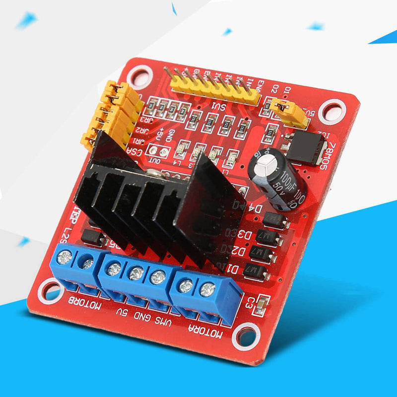 H Bridge Motor Driver, Motor Driver Module, L298N H Bridge DC Stepper Motor Driver Module Motor Controller Board, Electric Motor Controls