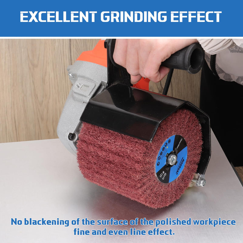 [Australia - AusPower] - MOGRQAP Sanding Roller Brush Grit 120 Sanding Sleeves Sanding Roll Brush Sanding Rollers for Satin Machine Brush Machine Wood Metal Surface Polishing 120 Grit 