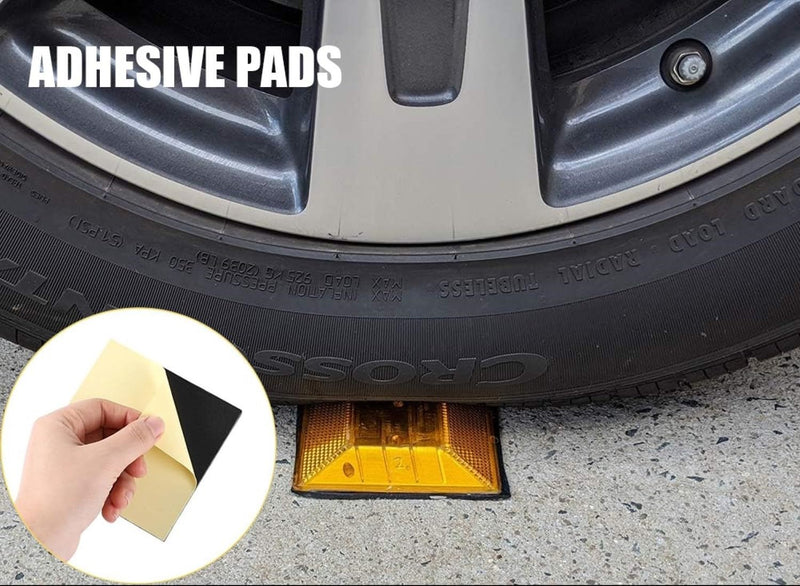 Adhesive Sticky Pads for Road Reflectors, 4" x 4" Butyl Sticky Pads, 4 Pack, Stick Driveway Reflectors on Driveway, Apply on Asphalt, Pavement, Cement or Concrete, Reflectors Sold Separately